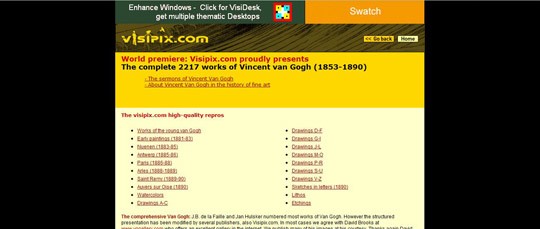 The complete 2217 works of Vincent van Gogh (1853-1890)